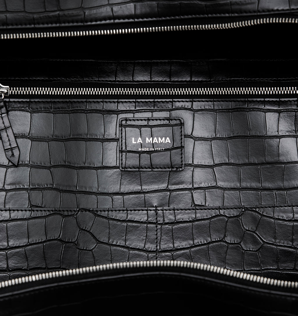 LM1 Black Matte Croco