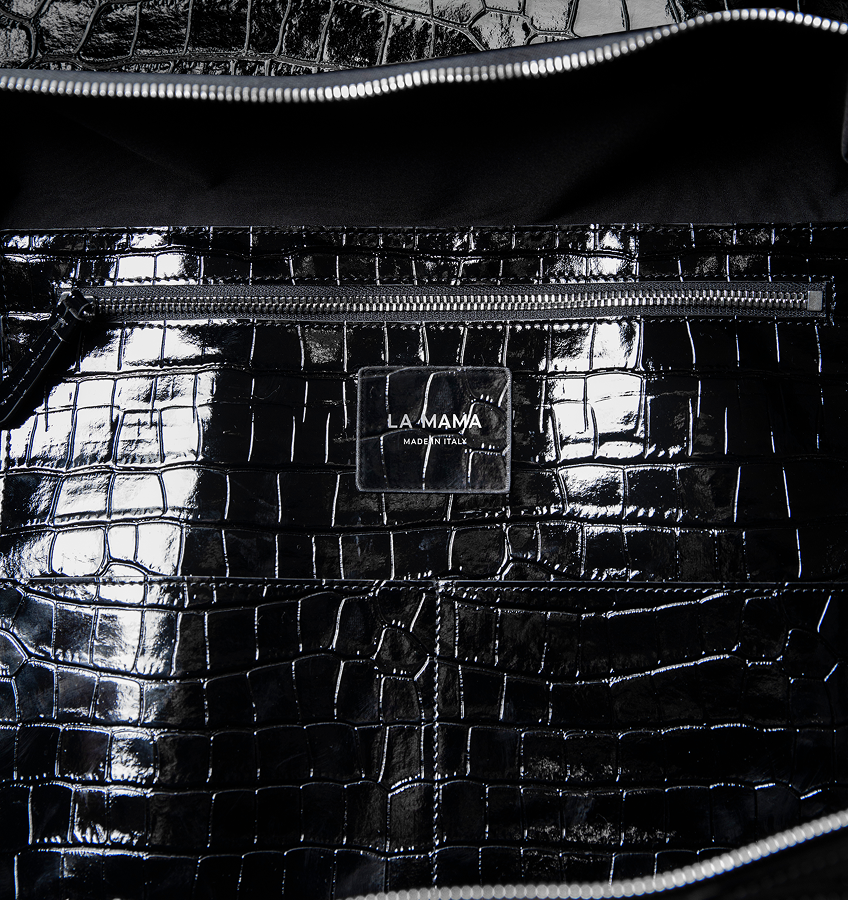LM1 - Black Lacquer Croco