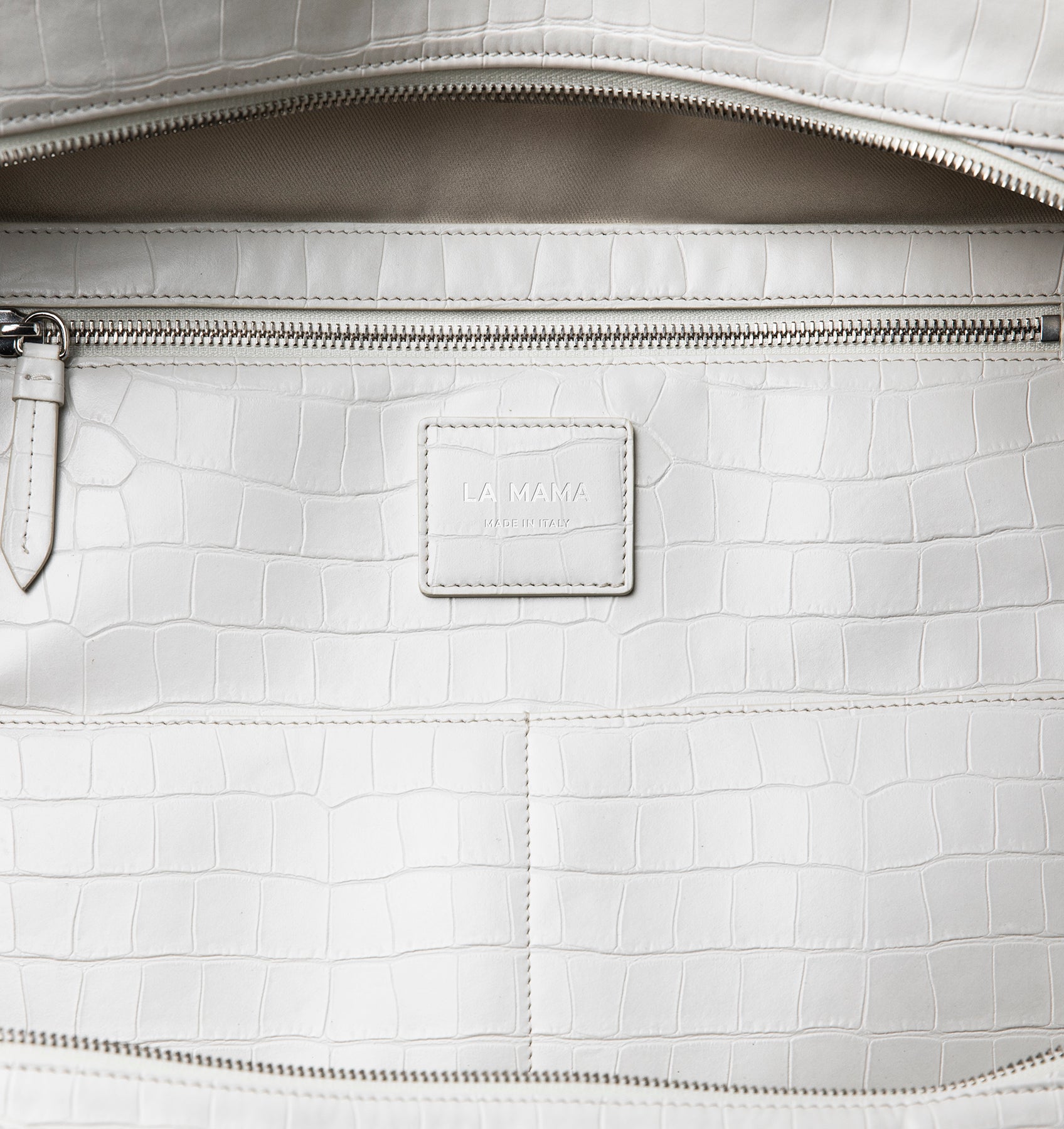 LM1 White Matte Croco