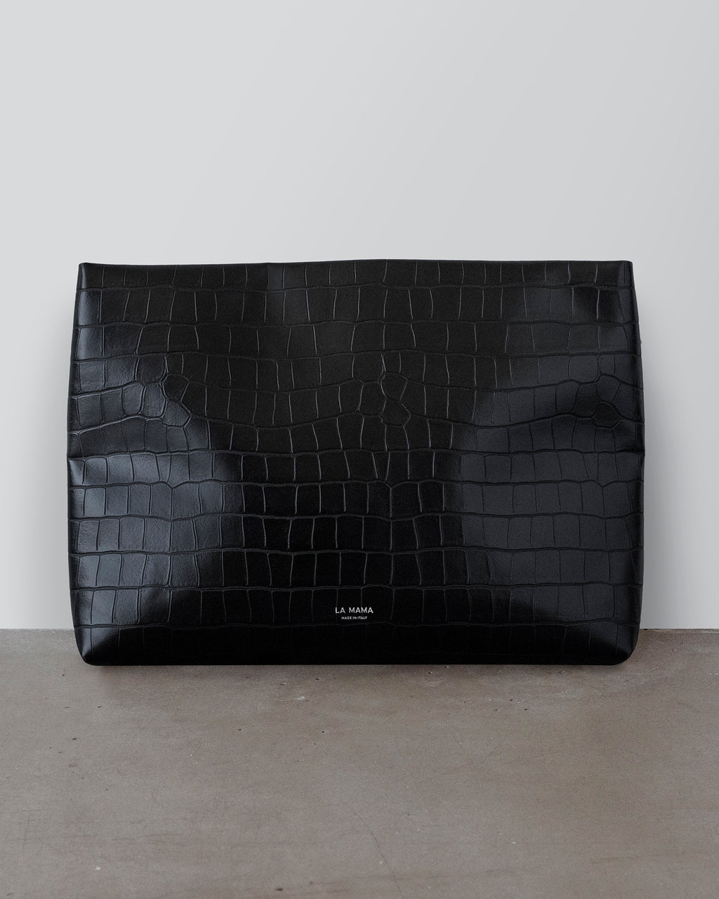 Green Matte Croco Pouch