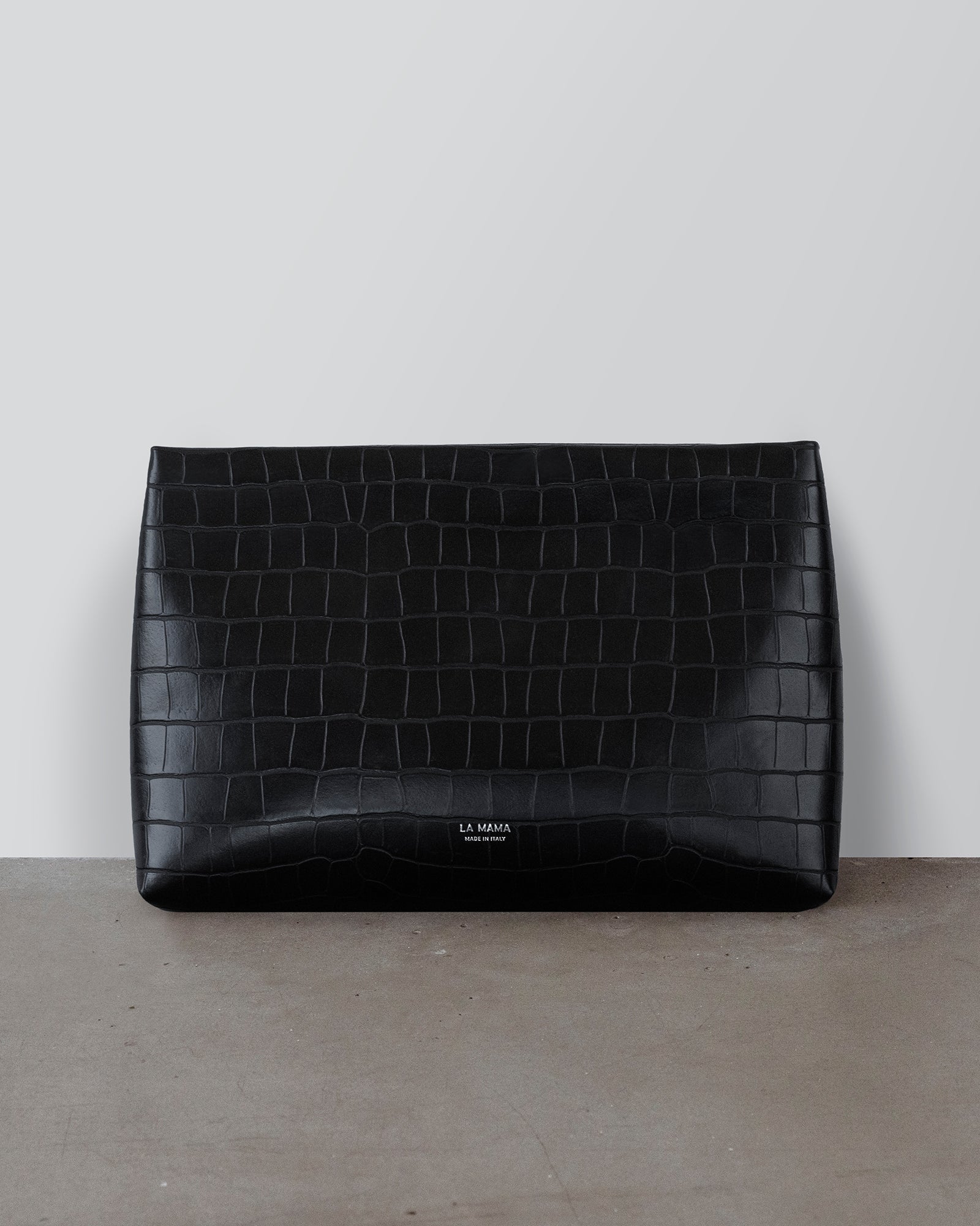 Green Matte Croco Pouch