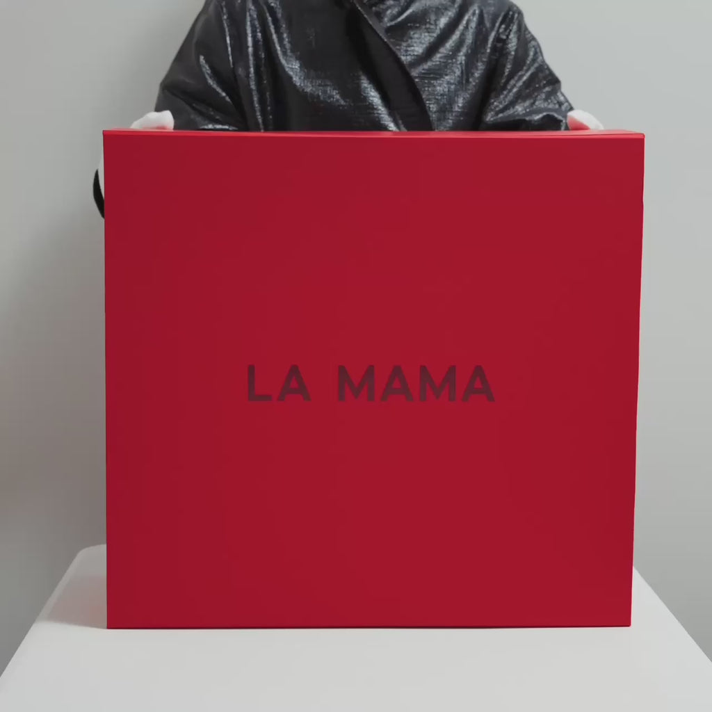 LM1 Black Lacquer Croc-Embossed